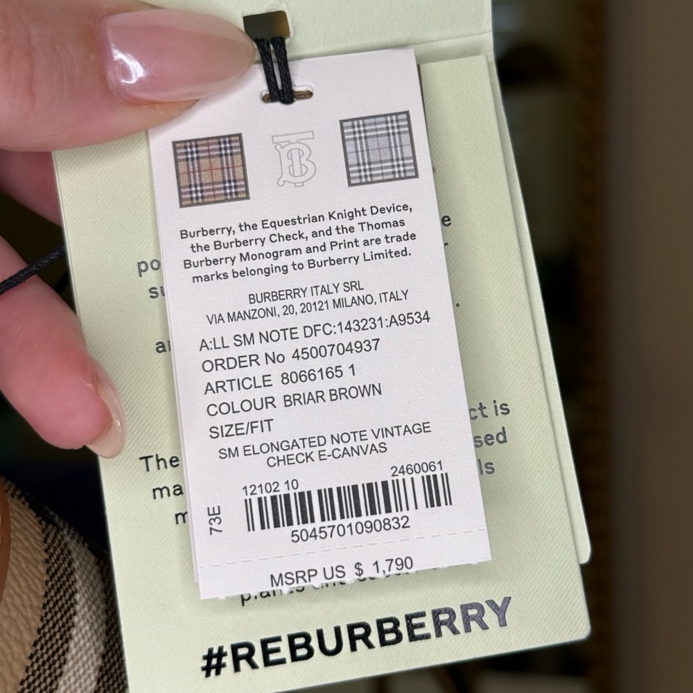 NWT Burberry Tan and Brown Bag - Picture 14 of 14